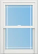 Perimeter grid pattern shown on a window